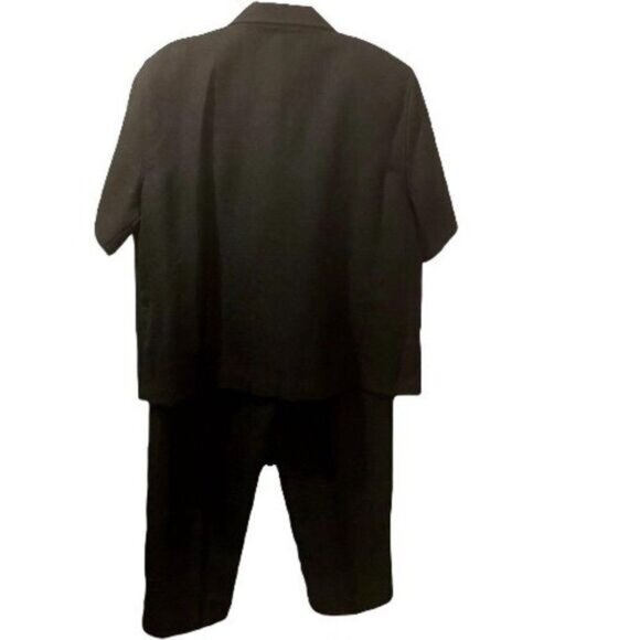 Alfred Dunner Plus Size Black 2 Pcs Top and Pants Size 16 - Picture 2 of 8